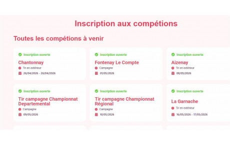 Inscription aux concours